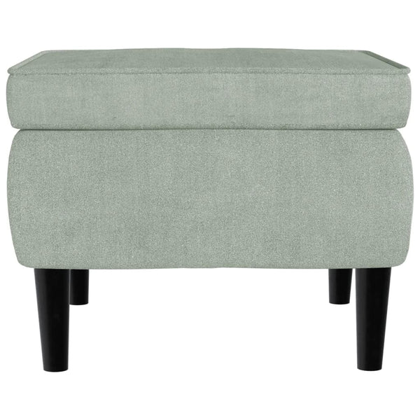 vidaXL Fauteuil d'appoint avec repose-pieds velours gris clair