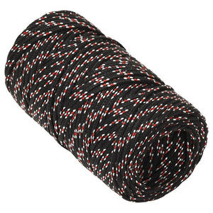 Bootsseil Schwarz 2 mm 25 m Polypropylen