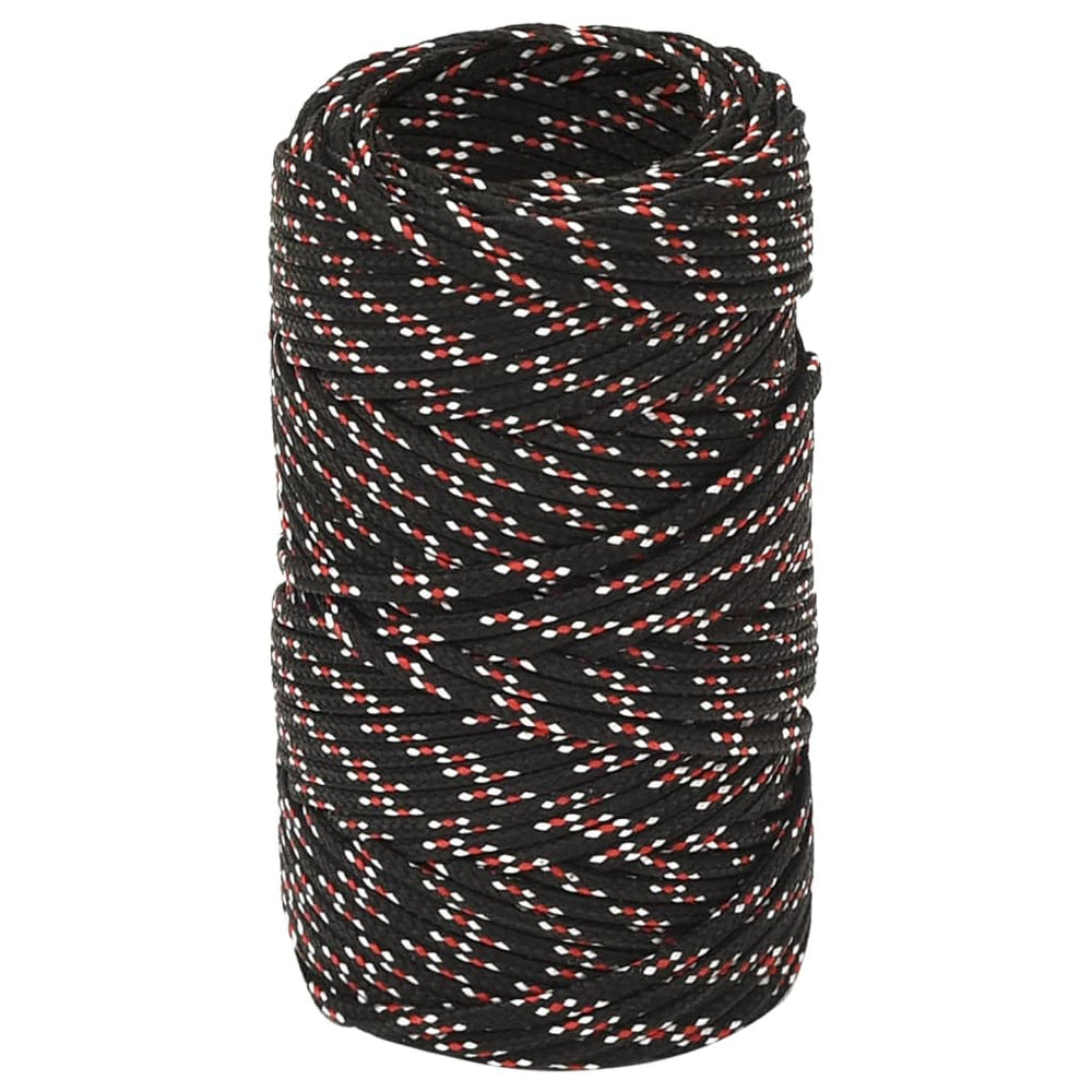 Bootsseil Schwarz 2 mm 100 m Polypropylen