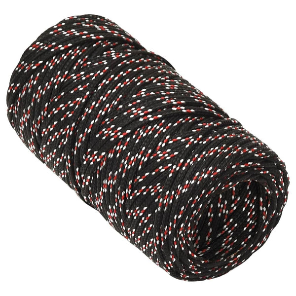 Bootsseil Schwarz 2 mm 100 m Polypropylen