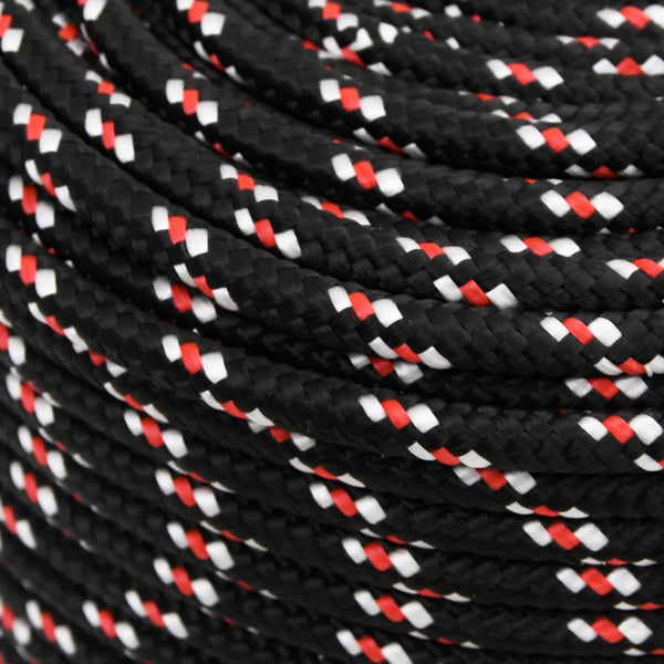 Bootsseil Schwarz 6 mm 25 m Polypropylen
