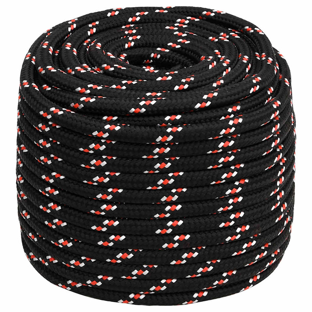 Bootsseil Schwarz 16 mm 100 m Polypropylen