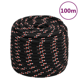 Bootsseil Schwarz 18 mm 100 m Polypropylen
