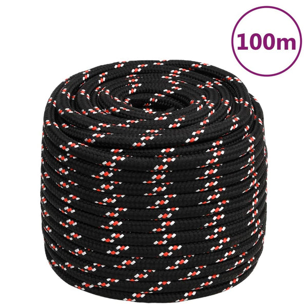 Bootsseil Schwarz 18 mm 100 m Polypropylen