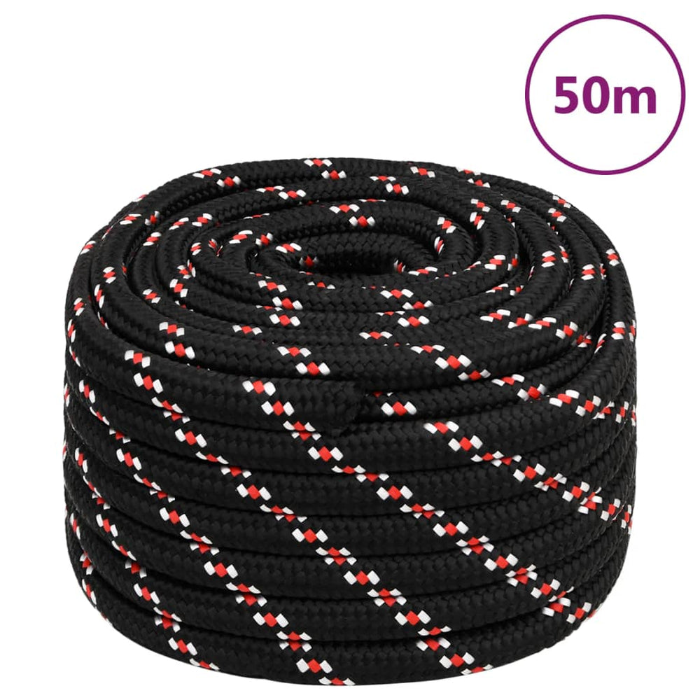 Bootsseil Schwarz 20 mm 50 m Polypropylen