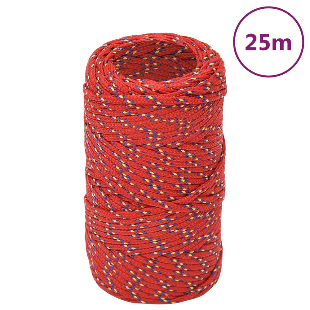 Bootsseil Rot 2 mm 25 m Polypropylen
