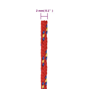 Bootsseil Rot 2 mm 50 m Polypropylen