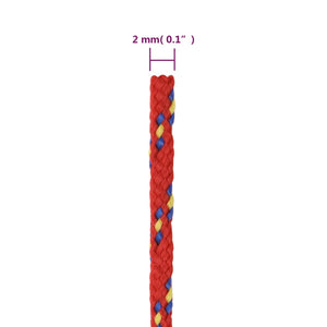 Bootsseil Rot 2 mm 250 m Polypropylen
