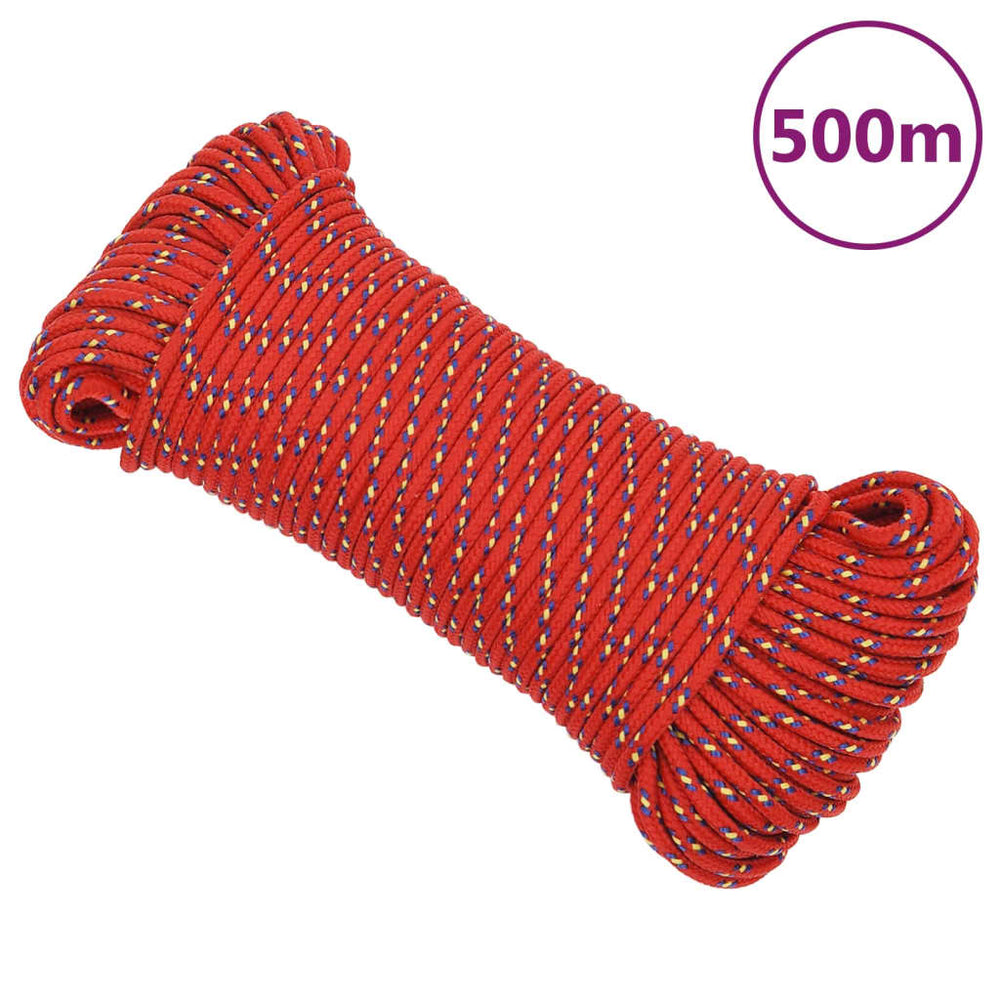 Bootsseil Rot 4 mm 500 m Polypropylen