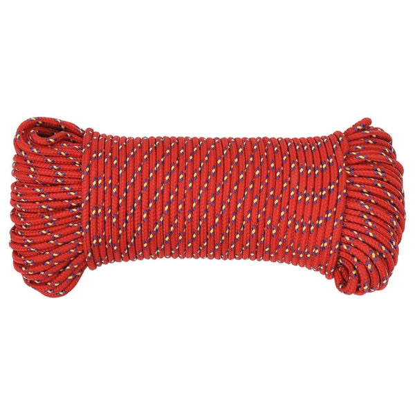 Bootsseil Rot 5 mm 25 m Polypropylen