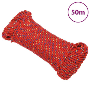 Bootsseil Rot 5 mm 50 m Polypropylen