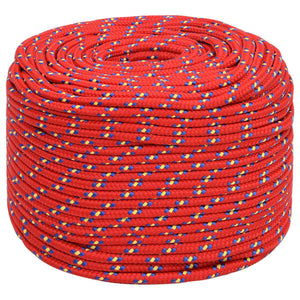 Bootsseil Rot 8 mm 50 m Polypropylen