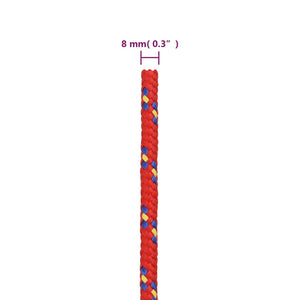 Bootsseil Rot 8 mm 50 m Polypropylen