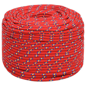 Bootsseil Rot 10 mm 25 m Polypropylen
