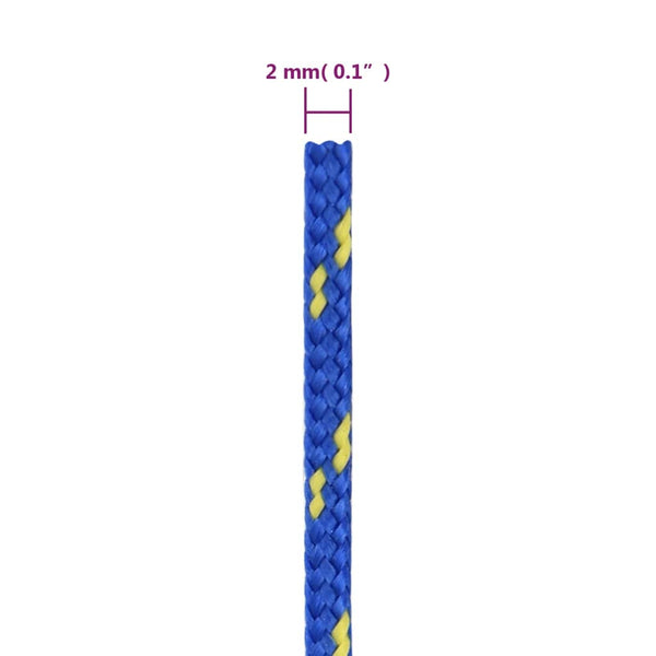 Bootsseil Blau 2 mm 25 m Polypropylen