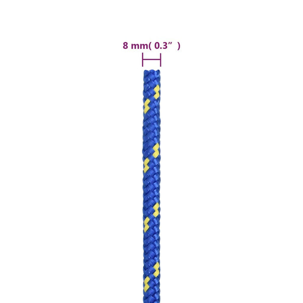 Bootsseil Blau 8 mm 250 m Polypropylen