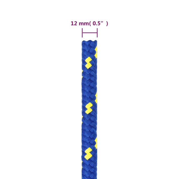 Bootsseil Blau 12 mm 25 m Polypropylen
