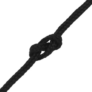 vidaXL Corde de bateau noire 3 mm 250 m en polypropylène