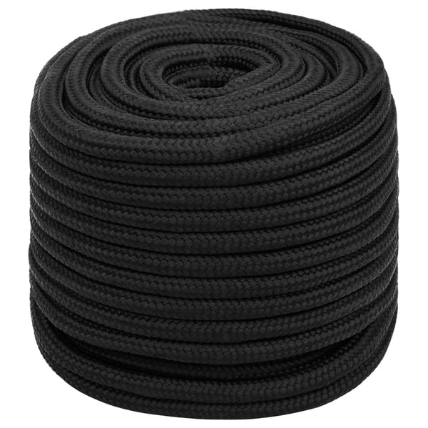 Bootsseil Schwarz 16 mm 25 m Polypropylen