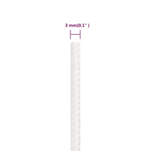 Bootsseil Weiß 3 mm 50 m Polypropylen