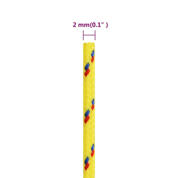 Bootsseil Gelb 2 mm 25 m Polypropylen