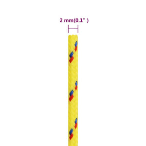 Bootsseil Gelb 2 mm 500 m Polypropylen