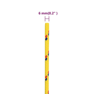 Bootsseil Gelb 6 mm 25 m Polypropylen