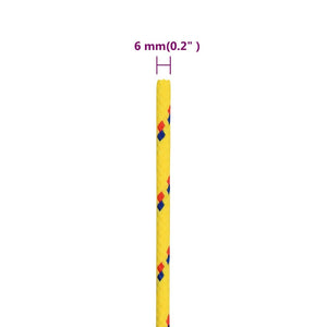 Bootsseil Gelb 6 mm 50 m Polypropylen