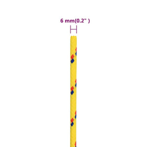 Bootsseil Gelb 6 mm 100 m Polypropylen
