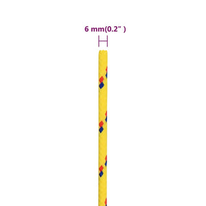 Bootsseil Gelb 6 mm 250 m Polypropylen