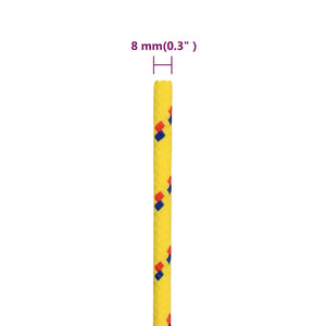 Bootsseil Gelb 8 mm 25 m Polypropylen