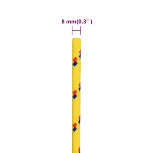 Bootsseil Gelb 8 mm 50 m Polypropylen