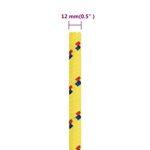 Bootsseil Gelb 12 mm 250 m Polypropylen