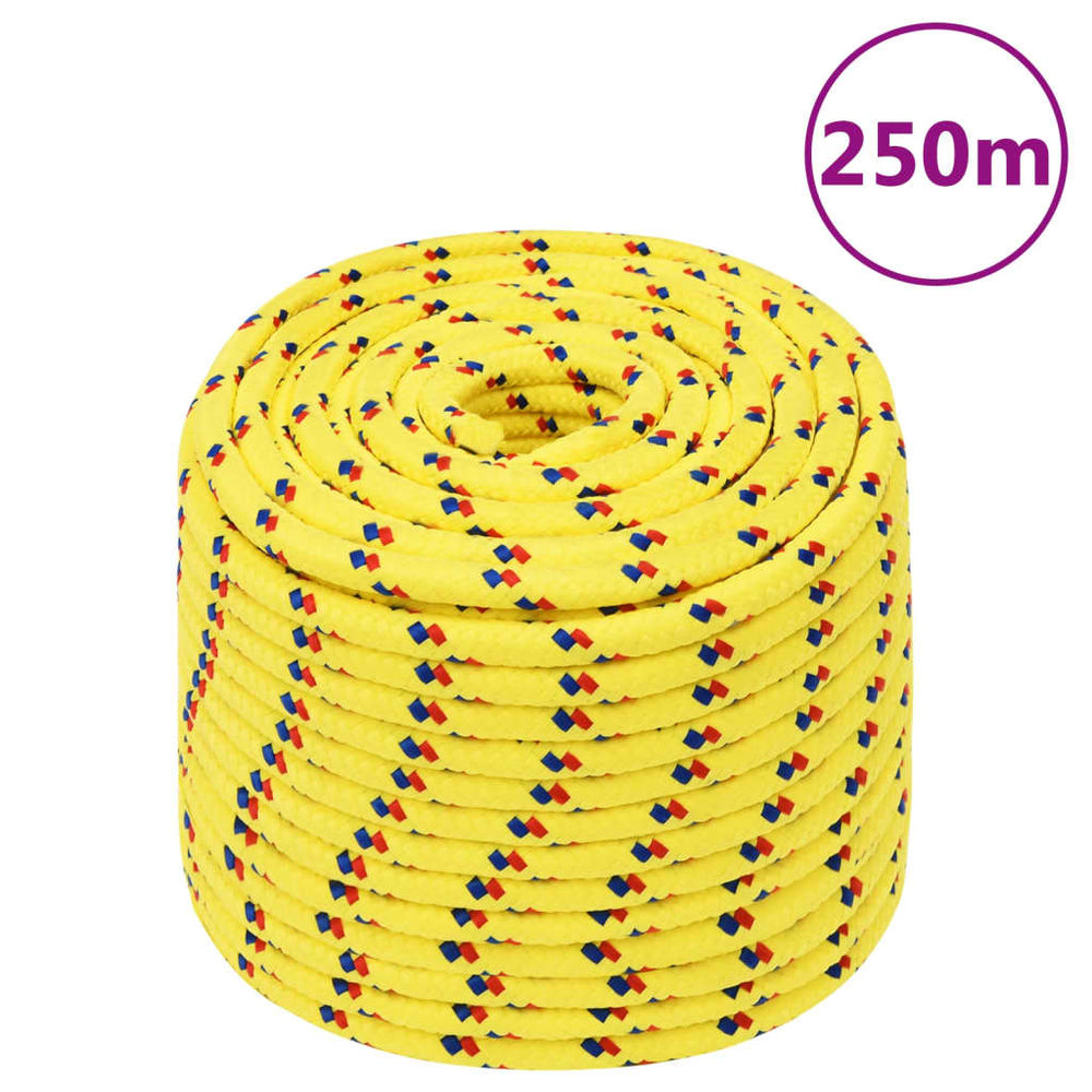 Bootsseil Gelb 14 mm 250 m Polypropylen