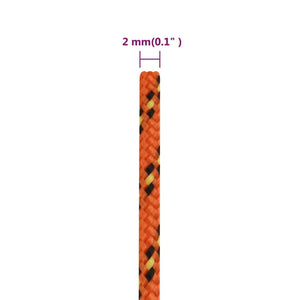 Bootsseil Orange 2 mm 50 m Polypropylen
