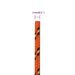 Bootsseil Orange 3 mm 250 m Polypropylen