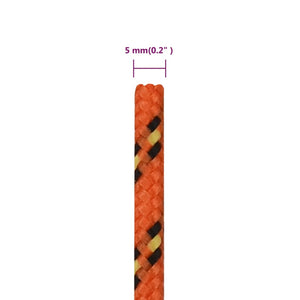 Bootsseil Orange 5 mm 25 m Polypropylen