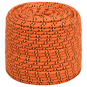 vidaXL Corde de bateau orange 10 mm 500 m polypropylène