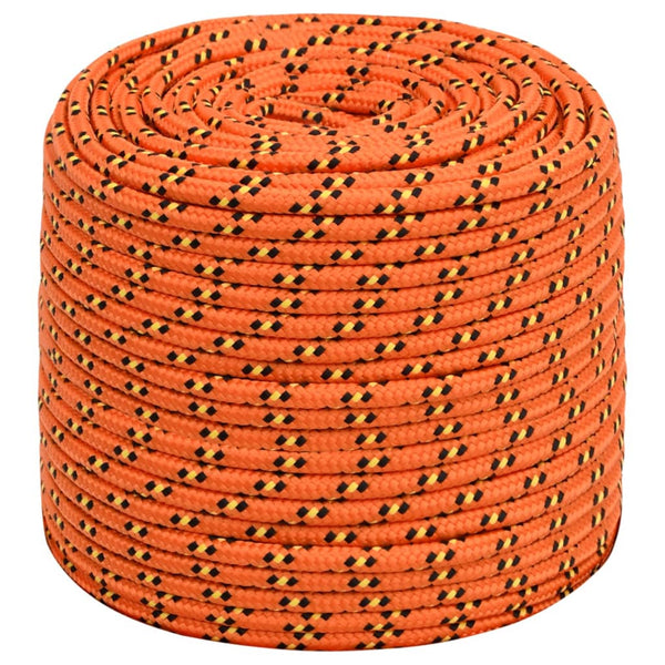 vidaXL Corde de bateau orange 10 mm 500 m polypropylène