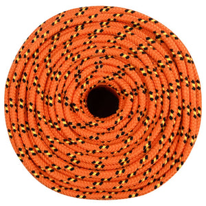 vidaXL Corde de bateau orange 10 mm 500 m polypropylène