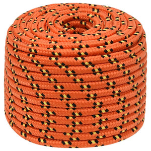 vidaXL Corde de bateau orange 14 mm 250 m polypropylène