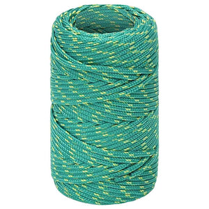 vidaXL Corde de bateau verte 2 mm 50 m polypropylène