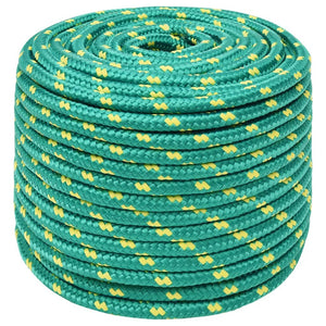 vidaXL Corde de bateau verte 12 mm 250 m polypropylène