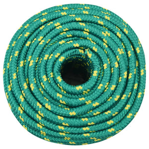 vidaXL Corde de bateau verte 12 mm 250 m polypropylène