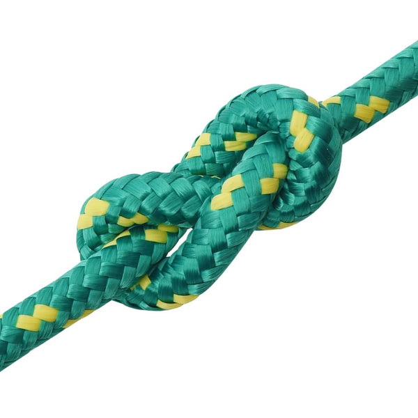 vidaXL Corde de bateau verte 12 mm 250 m polypropylène