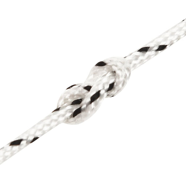 vidaXL Corde de bateau tressée blanche 2 mm x 25 m polyester
