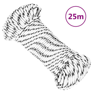 Bootsseil Geflochten Weiß 3 mmx25 m Polyester