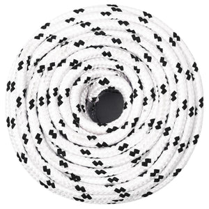 vidaXL Corde de travail Blanc 10 mm 100 m Polyester