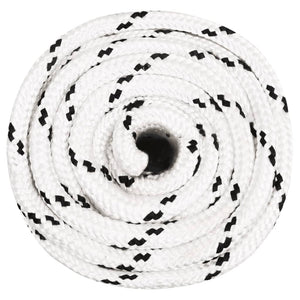 vidaXL Corde de travail blanc 16 mm 100 m polyester