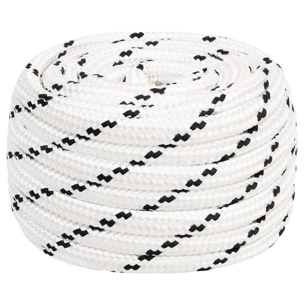 vidaXL Corde de travail blanc 18 mm 50 m polyester